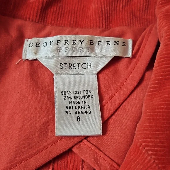 Geoffrey Beene Corduroy Stretch Sport Blazer - Picture 2 of 9